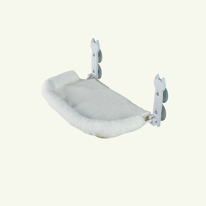 Create a Cozy Space for Your Cat with the Hanging Bed Balcony Glass Pet Cat Bed