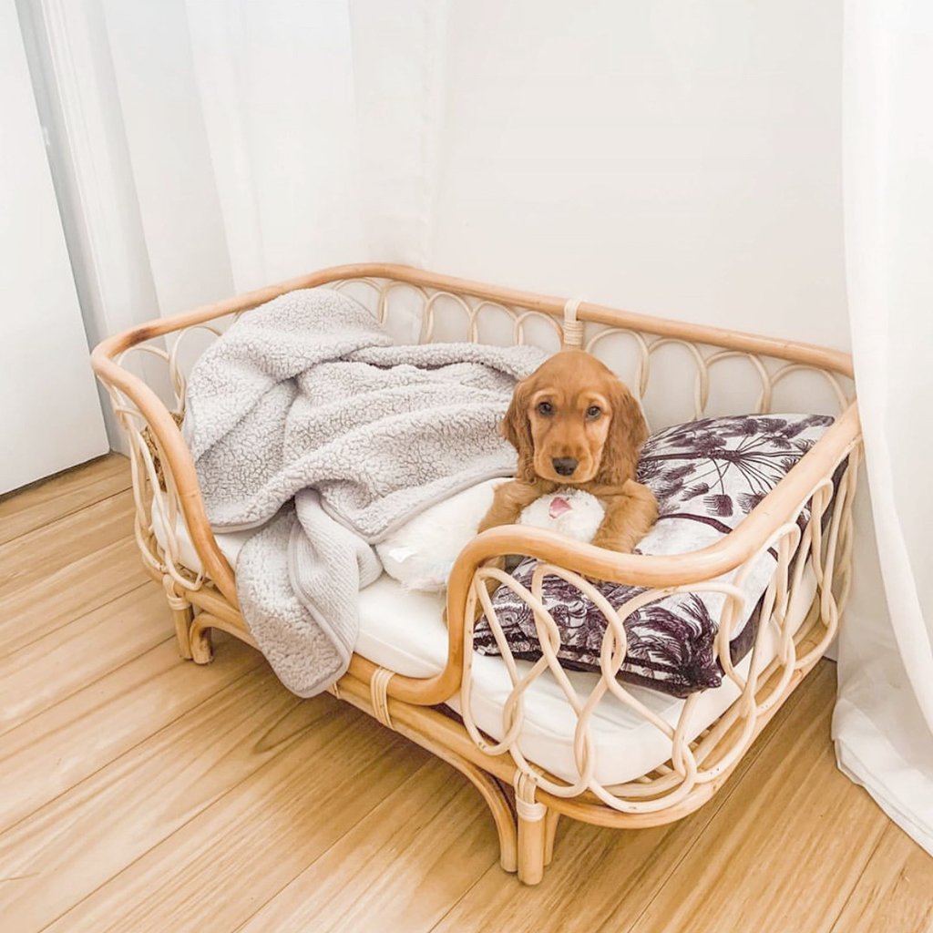 Pet Bed Handmade Rattan Woven