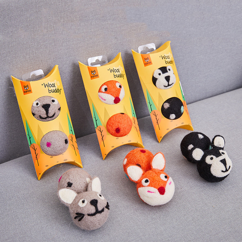 Colorful Felt Stretch Ball Cat Toy Ball Pet Toy