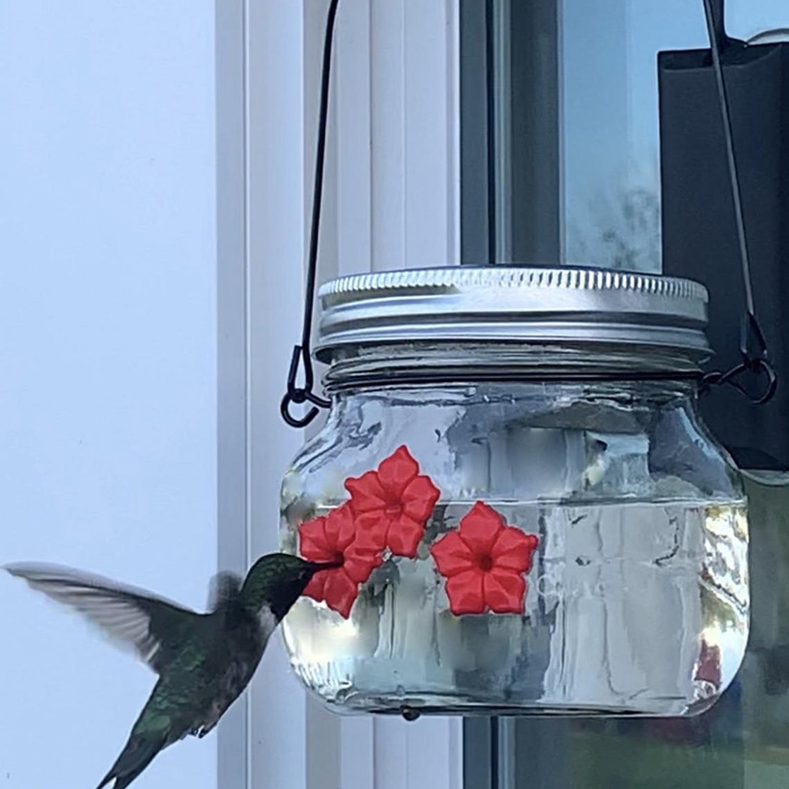 Hummingbird Feeder Plastic Flower Bird Feeder