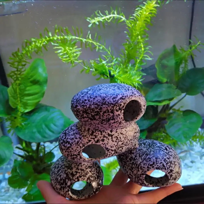Fish Tank Stone View Decorative Landscaping