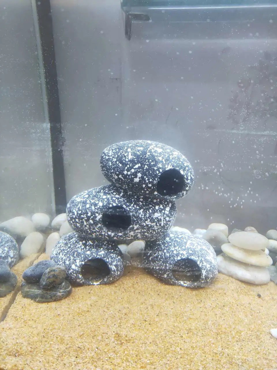 Fish Tank Stone View Decorative Landscaping