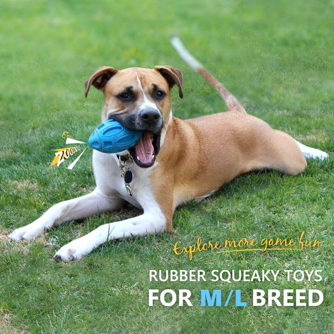 Pet Supplies Dog Toys Rubber Sounding Rugby