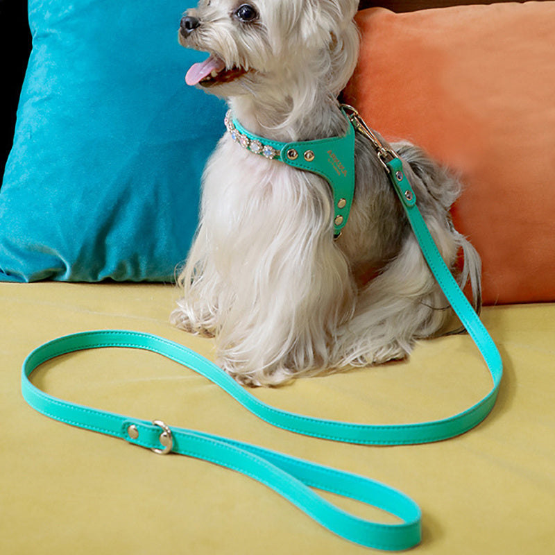 Dog Harness And Leash Rhinestone