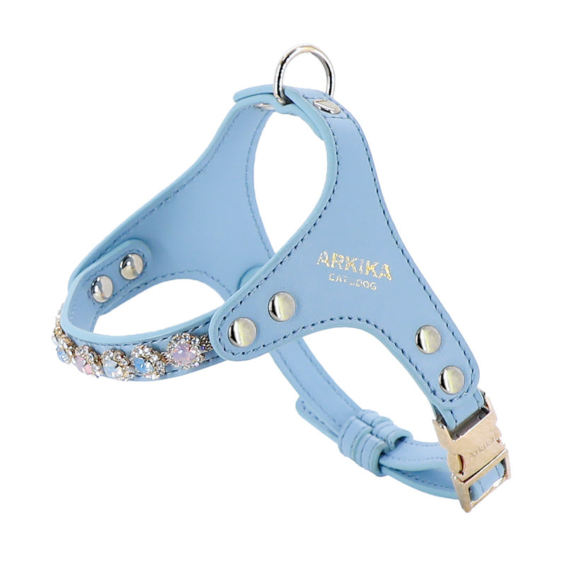Dog Harness And Leash Rhinestone