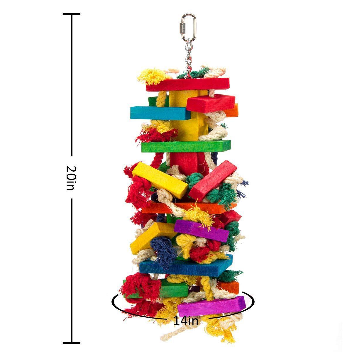 Supplies Large Color Bird Toy Cotton