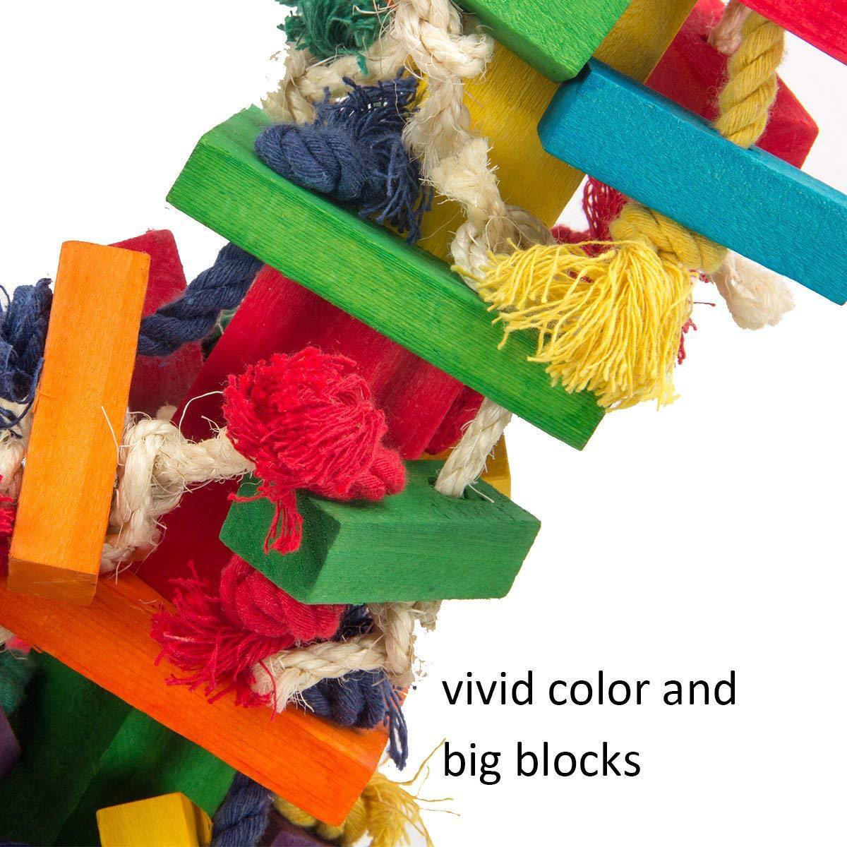Supplies Large Color Bird Toy Cotton