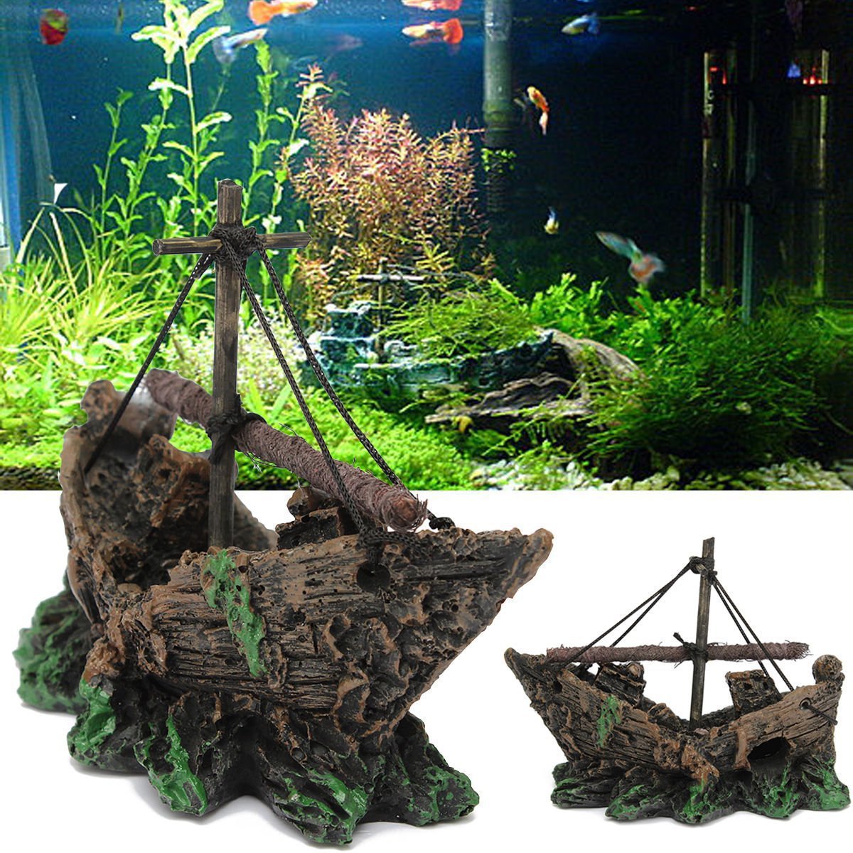 Aquarium Landscape Glass Fish Tank