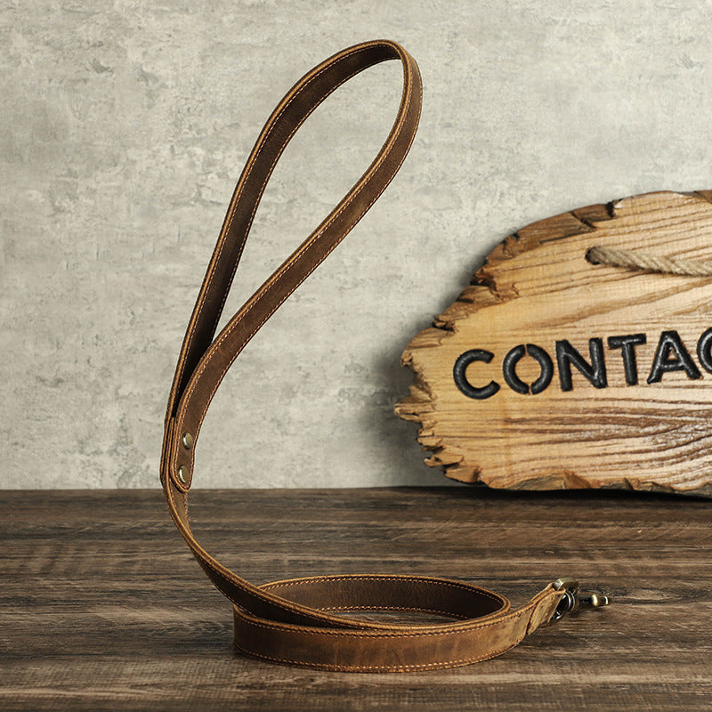 Crazy Horse Skin Puppy Hand Holding