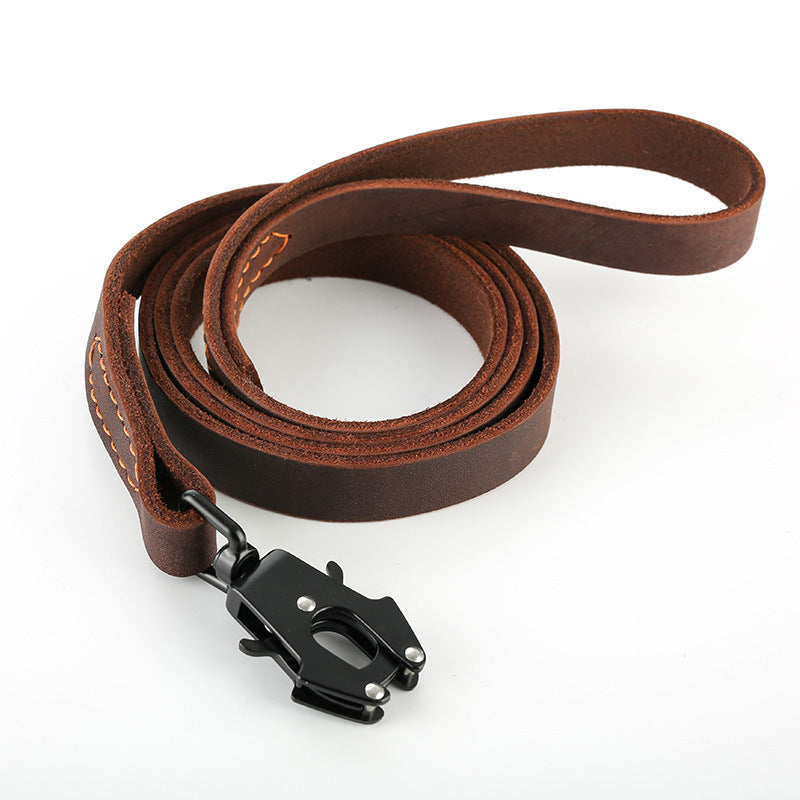 Fast Release Buckle Cowhide Dog Hand