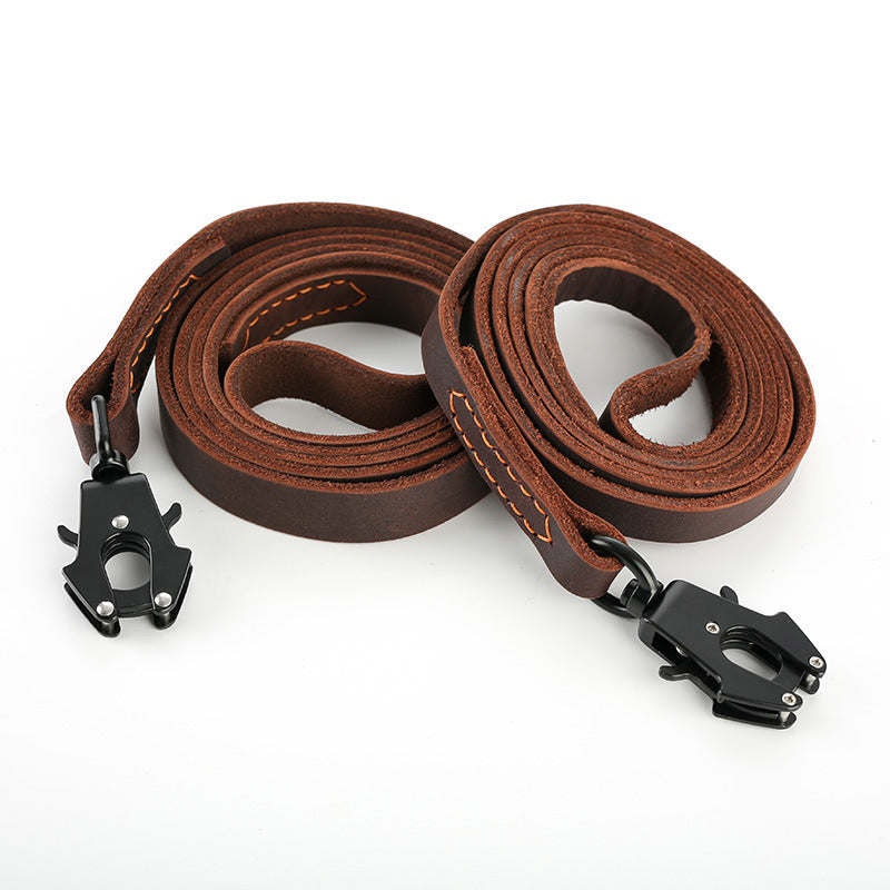 Fast Release Buckle Cowhide Dog Hand