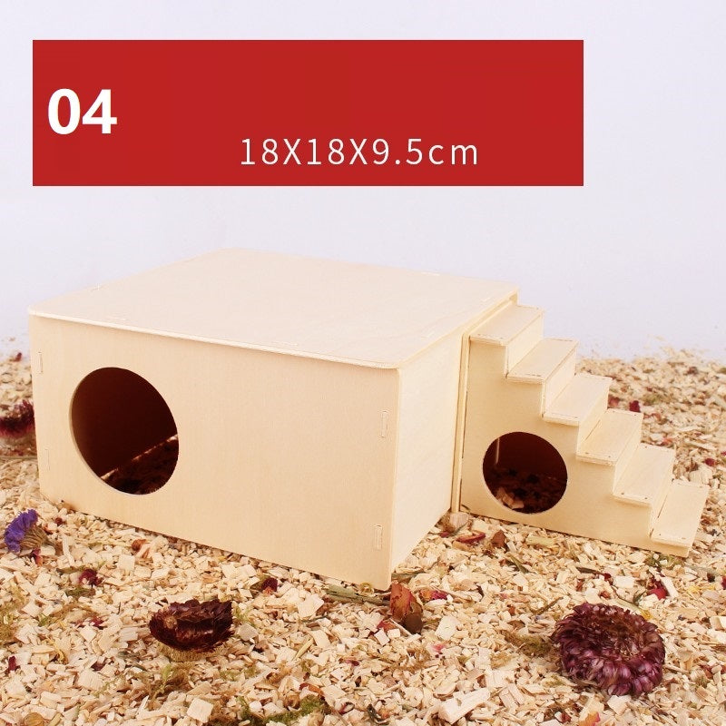 Hamster Natural Wooden Fence Landscaping