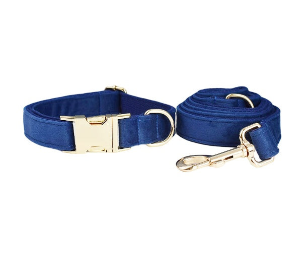 Velvet Pet Collar Traction Rope
