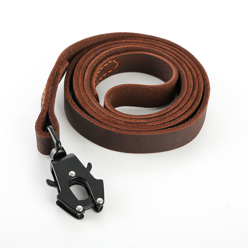 Fast Release Buckle Cowhide Dog Hand