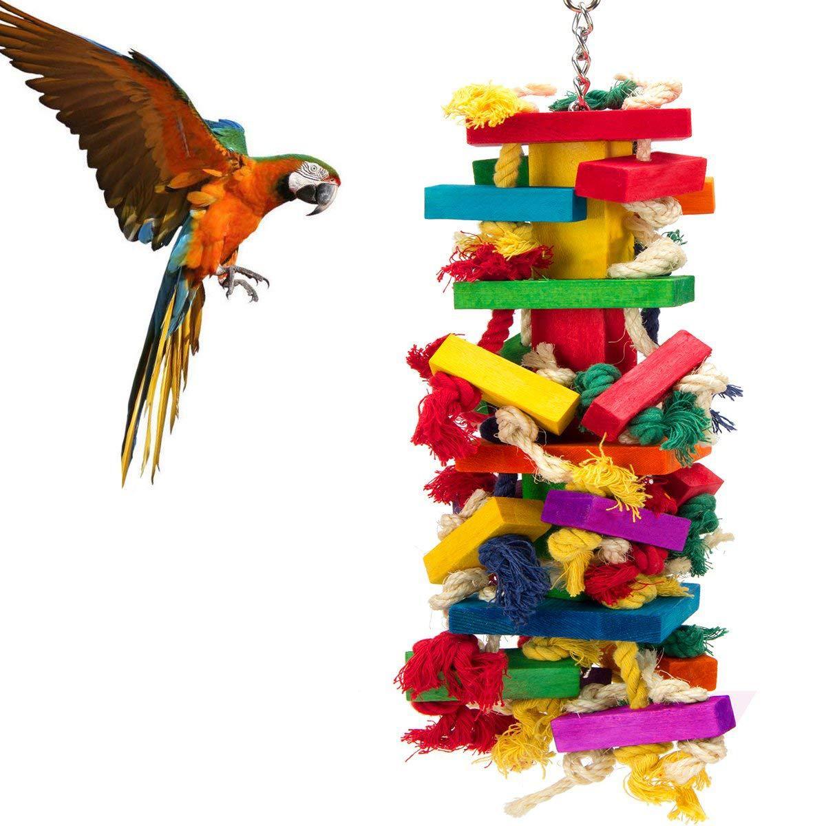 Supplies Large Color Bird Toy Cotton
