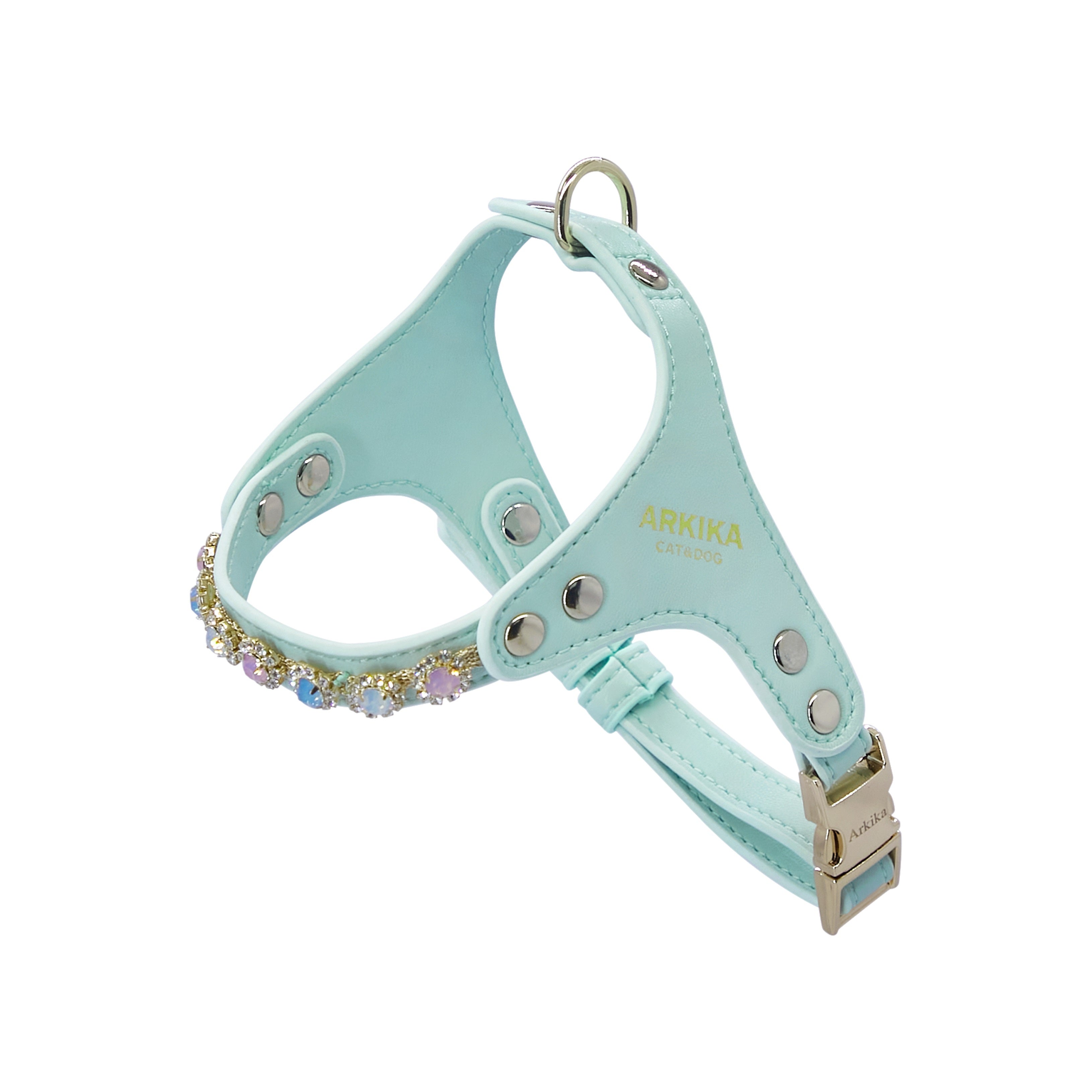 Dog Harness And Leash Rhinestone