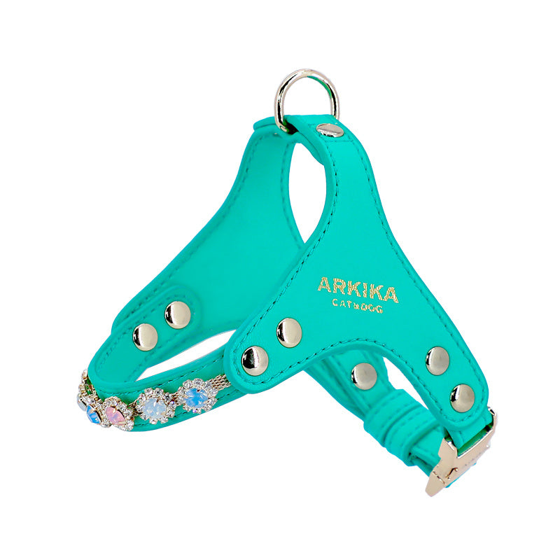 Dog Harness And Leash Rhinestone