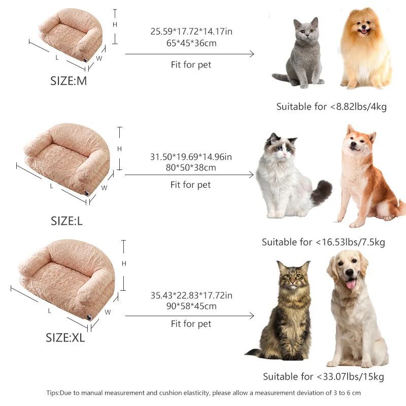Plush Pet Sofa Bed - All-season