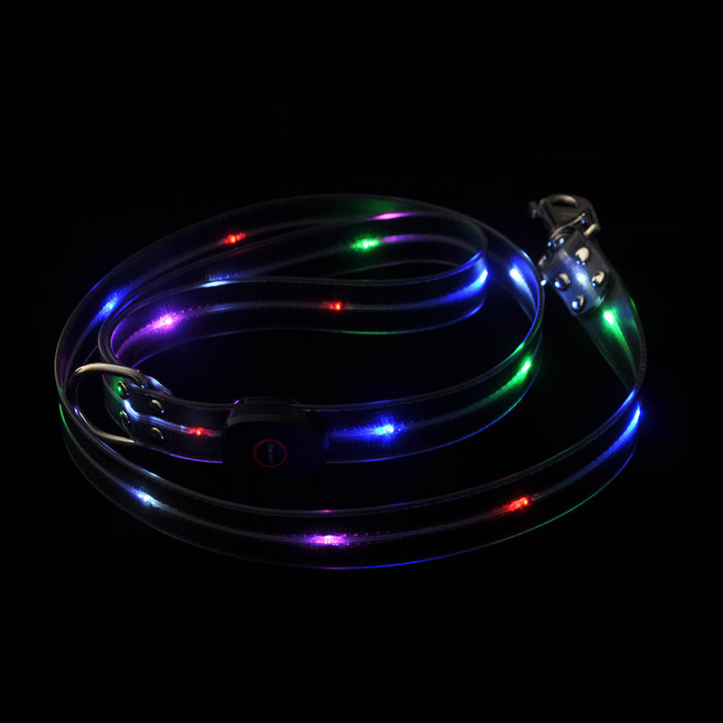 Luminous Dog Collar Colorful Pet Rope