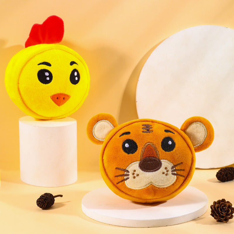 Pet Vocal Teething Plush Toys Bite Resistant