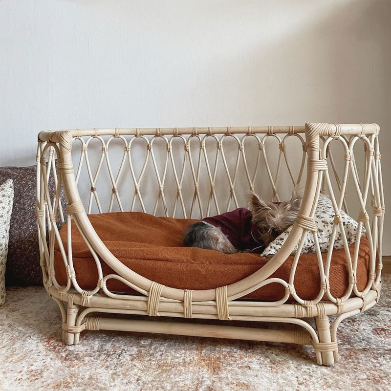 Pet Bed Handmade Rattan Woven