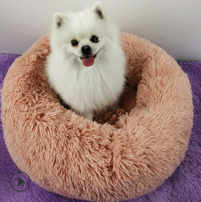 Dog Beds For Small Dogs Round Plush Cat