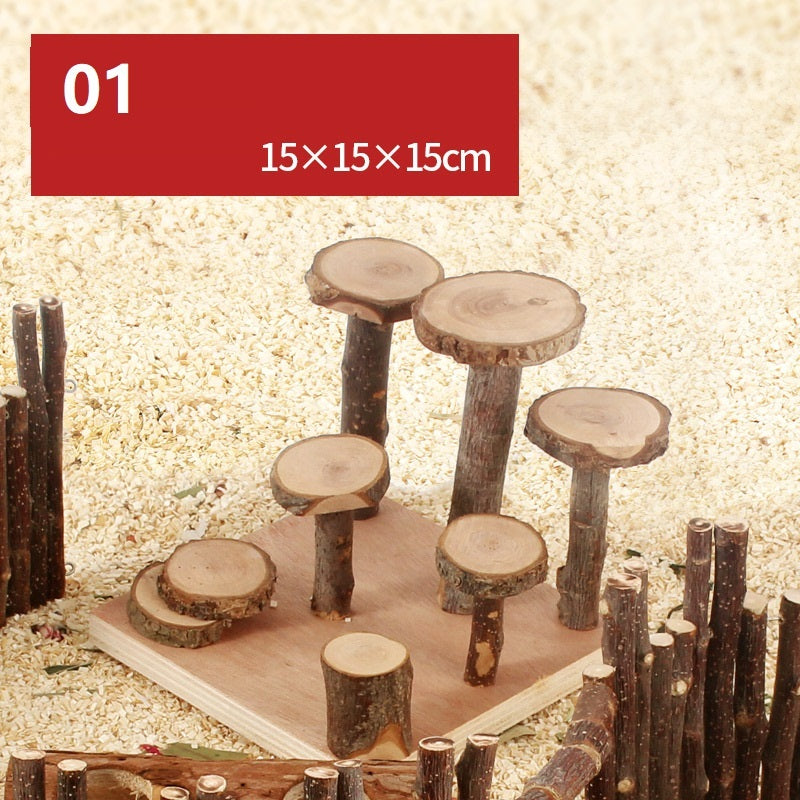 Hamster Natural Wooden Fence Landscaping