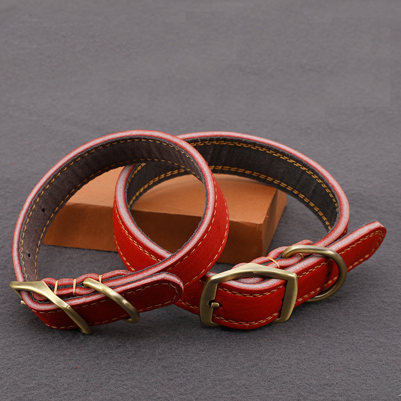 First Layer Cowhide Leash Set