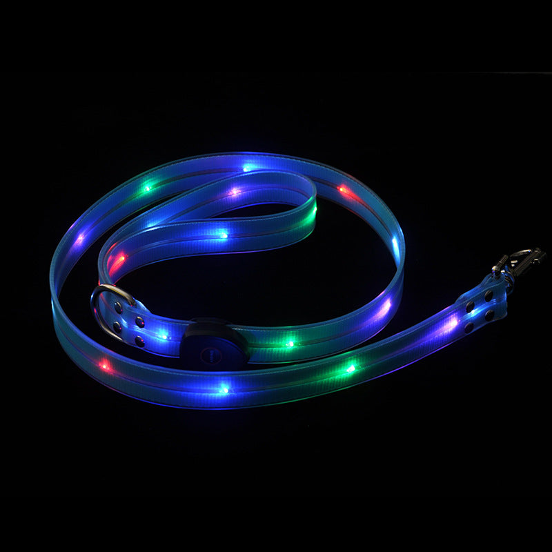 Luminous Dog Collar Colorful Pet Rope